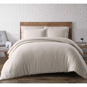 Beverly Linen 3 Piece Duvet Cover Set